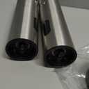 Electric Salt and Pepper Grinder Set with Rechargeable Base - Upgraded Large Capacity, Refillable Pepper Mill Set with LED Light & Adjustable Coarseness, Ideal for Kitchen, Outdoor, BBQ & Gift Giving (Stainless Steel)