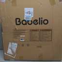 Babelio Removable Baby Gate for Stairs No Bottom Bar, 29-43", 30" H, White