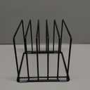 KORRTFID Kitchen Cabinet Organizer, Steel Cookware Holder, Divided Holder with 5 Slots for Skillets Baking Tray and Chopping Board Rack - Baking Pan Holder Storage (1 PC)