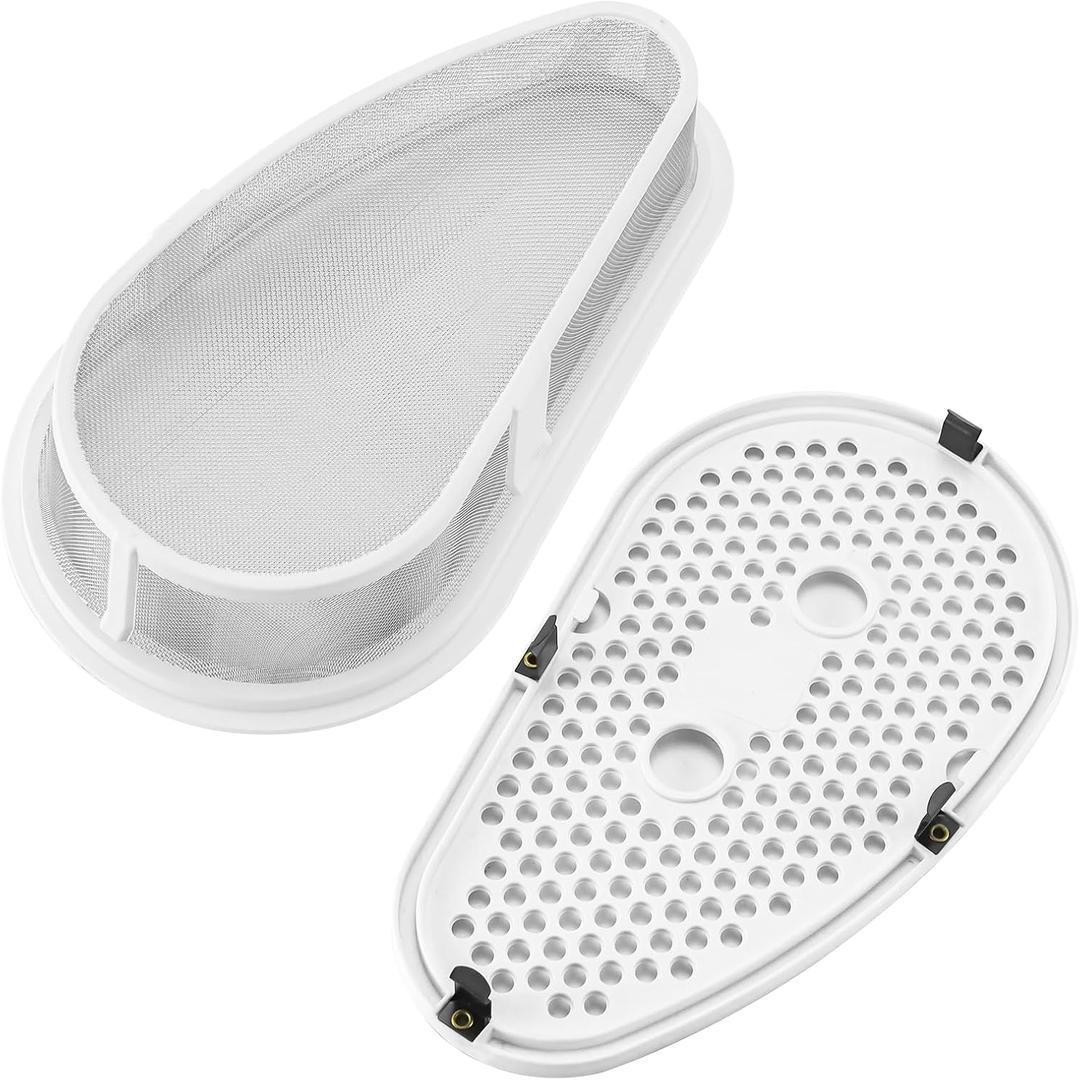 UPGRADED 8531964 W10828351 Dryer Lint Trap Filter & Cover with Stainless Steel Mesh Screen Compatible with Whirlpool Kenmore Dryer/Washer Replaces 4338557 AP5985829 by Cenipar