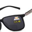 JO Polarized Bifocal Reading Glasses Sunglasses for Men - UV400 Protection Fashion Polarized Bifocal Sun Reader (Black)