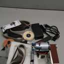 Multifunctional Electric Knife and Tool Sharpener, 7 Adjustable Speed Knife Making Belt Grinder Knife Sharpening System - For Hunting, Serrated & Kitchen Knives, Wood, Plastic, Crafts