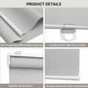 Light Filtering Solar Shades for Indoor Windows, 27" W x 72" H, Grey