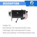 WFLNHB Starter Generator Replacement for Yamaha G16 G20 G22 Golf Cart 1997-2002 JN6-H1100-00-00 JN6-H1100-01-00 JN6-H1100-02-00 GSB10706 GSB10706E MOT-2001