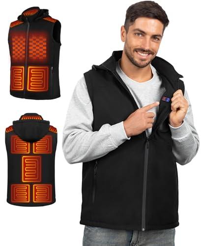 BEFAMALI Heated Vest for Men, with Concealed Switch Men's Electric Vests for Winter.XL