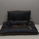 Collections Etc Deluxe Back Rest Support Cushion Brown, 27x27
