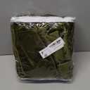 MIULEE Olive Green Privacy Sheer Curtains That Let Light in 84 Inches Long Non-See-Through Semi Sheer Curtain Light Filtering Window Curtains Drapes for Living Room Bedroom 2 Panels Set 42 X 84