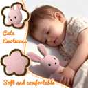 Cute Knitted bunny stuffed animals, baby Crochet Stuffed Animal and soft toys. 12 inch rabbit plush toy, Cute small animal dolls, soft toys for babies, boys and girls birthday Christmas Easter