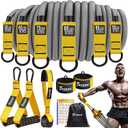 WOQQW Heavy Resistance Bands for Working Out, 350lbs Exercise Bands with Handles, Workout Bands Set for Men, Fitness Weight Bands for Muscle Strength Training, Stretching, Slim, Home Gym Equipment