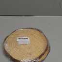 FSWCCK 2 Pack Nature Unfinished Round Wood Slices, 8-9 Inches Wooden Circle, Large Wood Slabs for Weddings Centerpieces Decor and DIY Painting Crafts (8"-9")