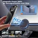 Magnetic Phone Mount for Tesla Model Y Juniper 2025 2026 Model 3 Highland 2024-2026 Accessories, 360 Rotation for MagSafe Phone Holder for iPhone Samsung