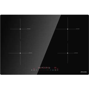 ThermoMate 30 Inch Induction Cooktop, 7200W Built in Induction Stove Top, Electric Cooktop with 4 Boost Burner, 9 Heating Level, Timer & Child Safety Lock, Sensor Touch Control, 240V