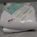 MICROFI New Microfiber Waffle Bath Towels, 2 Pieces, Soft, Absorbent, Fast Drying, Lint Free 430 GSM (White Striped)