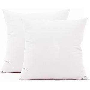 TAOSON 100% Cotton 300 Thread Count 2pc / Pair Pillow Cover Pillowcase Pillow Protector Cushion Cover with Hidden Zipper Only Cover No Insert - European, White 26 x 26 inch