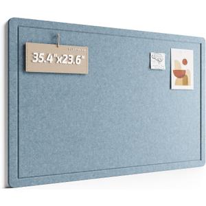 Fluxynara 35.4" x 23.6" Bulletin Board, Dusty Blue