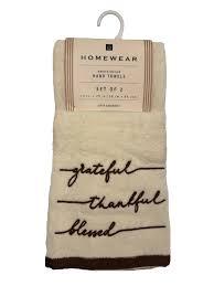 Homewear Hand Towels Set Of 2 15x25