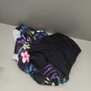 Daci Plus Size Bandeau Tankini Swimsuit for Women 2 Piece Halter Swim Top with Shorts Tummy Control Bathing Suits (Floral, 20 Plus)