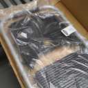 3 Step Ladder, Folding Step Stool with Tool Platform, Wide Anti-Slip Pedal and Anti-Slip Feet, Sturdiest Steel Construction, 600lbs Capacity Steel Ladder for Home Office, Grey (Gray)