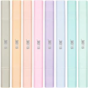 BLIEVE- Aesthetic Bible Highlighters No Bleed Through Assorted Colors, Cute Highlighter Dual Tip For Journaling Supplies And School Accessories, Bible Highlighters And Pens No Bleed (PASTEL)