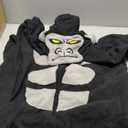 Adult Gorilla Onepiece Costume: Halloween Animal Cosplay Onesie Pajamas Party - Polar Fleece Sleepwear
Size S
