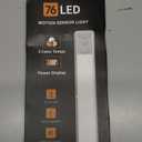 Under Cabinet Lighting Wireless, Rechargeable Motion Sensor Light Indoor, 3 Color Dimmable Closet Light Battery Operated with LED Power Display, Magnetic Under Counter Lights for Kitchen, Home (3Pack)