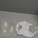 swimall Women's Thong Bikini Set High Cut Triangle Swimsuit Beads Tie Side Sexy Two Piece Bathing Suit - 505 - White - Medium