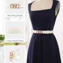 Bbonlinedress Womens Waist Belts for Jeans Pants Dresses Fashion Ladies Leather Belts with Gold Buckle