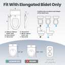 Tadashi Bidet Toilet Seat Elongated, Heated Toilet Seat, Instant Warm Water & Dryer, Feminine & Rear Wash, Self-Clean Nozzle, Slow Close Lid, Child/ECO/Silent Mode
