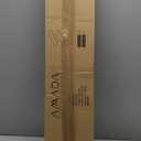 AMADA HOMEFURNISHING Floating Shelves, 32 Large Wall Mounted Shelves for Bathroom, Bedroom, Living Room, Kitchen, Office, Hanging Shelf for Wall Dcor Storage, Set of 2, White