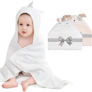 Mooreeke 2 Pack Baby Towels - 100% Cotton Baby Hooded Towels - Soft Baby Bath Towels with Hood for Newborn - Comfort Towels for Baby Girls and Boys - Animal Shaped Design (Puppy & Unicorn) Mooreeke 2 Pack Baby Towels - 100% Cotton Baby Hooded Towels - Soft Baby Bath Towels with Hood for Newborn - Comfort Towels for Baby Girls and Boys - Animal Shaped Design (Puppy & Unicorn)