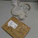 BEGINS Plant Hangers Outdoor Wrought Iron Metal Hanger Hook 2 Pack 8 inch Wall Bracket Hooks for Flower Pots, Wind Chimes, Solar Lanterns, Garden Decor, Gold