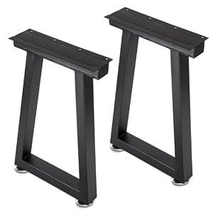 Taelakeni 22 Inch Metal Coffee Table Legs Bench Legs, Trapezoid