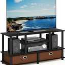 Furinno JAYA TV Stand for up to 50-Inch TV, 55 Inch (Black)