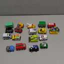 JOYIN 18 Pcs Pull Back City Cars and Trucks Toy Vehicles Set, Friction Powered Cars Toys for Toddlers, Kids Stocking Stuffers, Treasure Box Gifts for Classroom, Gifts for Grandkids, Easter Basket