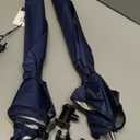 AMMSUN XL Chair Umbrella with Universal Clamp Adjustable 47 inches and 360-degree Swivel UPF 50+, Portable Clamp on Camping or Beach Chair, Stroller, Wheelchair, Golf cart, Navy Blue, 2 PACK