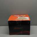 Dual Chamber Spin Mop and Bucket System, Mop Bucket Separate Dirty Water, Mop and Bucket Set with Self-Wringing 360 Rotating Mop Head, Includes 4 Washable Microfiber Mop Pads. (Orange)