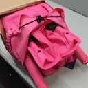 EVER ADVANCED Tall Directors Chair 31" Foldable Camping Mesh Pink, 25.8" W x 29.5"L x 49" H