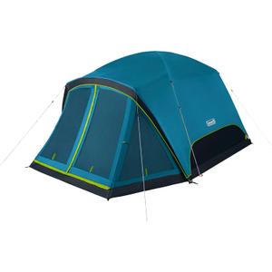 Coleman Skydome Dark Room Camping Tent with Screen Porch & 5-Minute Setup, Weatherproof Tent Blocks 90% of Sunlight, Rainfly & Carry Bag Included, Made of PFAS-Free Materials, 6-Person
