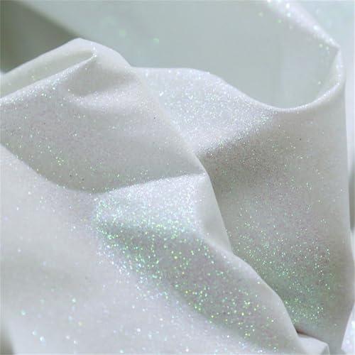 Yards Glitter Fabric Solid Color Sparkling Fabric by The Yard Soft Shiny Cloth Fabrics for Crafting, Sewing, Curtain, Backdrop, Tablecloth Table and DIY Craft Projects30×350