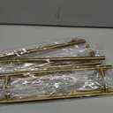 goldenwarm Brushed Brass Cabinet Pulls Gold Hardware for Cabinets - Kitchen Drawer Pulls Handles for Dresser Drawers Kitchen Cupboard Handles 8in(204mm) Hole Centers, Pack of 10 