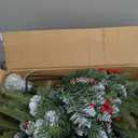 Artificial Christmas Tree for Outdoor Front Porch Decor, Real Touch Christmas Topiary, Realistic Potted Fake Faux Tree Plants for Indoor Garden Holiday Winter Decoration (19.6" Green)