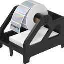 MUNBYN Label Holder for Rolls and Fan-Fold Labels, Thermal Sticker Roll Holder for Desktop Thermal Printer Shipping Supplies Industrial Paper, Black