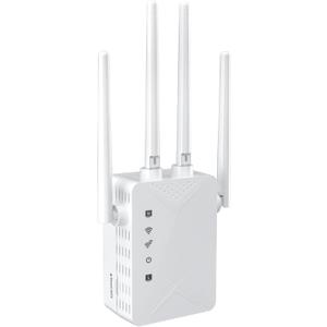 WiFi Extender Signal Booster, Whole Home Coverage Internet Repeater Works with Any Router