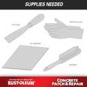 Rust-Oleum 301012 Concrete Patch & Repair, 24 oz, Gray