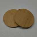 Wooden Replacement Lids Compatible with Anchor Hocking Glass Containers, 4-Cup Round, 2 Pack, Anchor Hocking Replacement Lids, Reusable Covers for Anchor Glass Food Storage, Containers Sold Separately