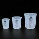 Silicone Measuring Cup for Cooking Silicone Flexible Melting Measure Cup for Butter, Chocolate, Water, 1/2 Cup&1 Cup&2 Cup (3 Pieces)