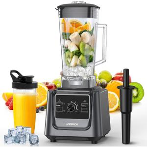 Blenders for Kitchen, 2000W Professional Grade High-Speed Countertop Blender with 68oz Pitcher & 27oz To-Go Cup for Smoothies, Ice, and Frozen Fruit, BPA-Free, Dishwasher Safe (Grey)