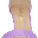 Allegra K Women's Ankle Strap Kitten Heel Sandals