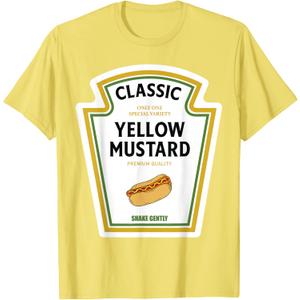 Mustard Halloween 2024 Costume Family Matching Ketchup Sauce T-Shirt L