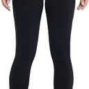 Womens Leggings High Waisted Lounge Legging 25" Inseam Gym Workout Leggings for Women Buttery Soft Yoga Pants (Black, L)